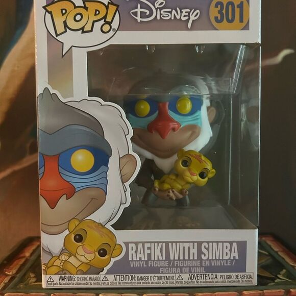 Funko Pop Disney Rafiki with Simba Figure 301 - Picture 4 of 11
